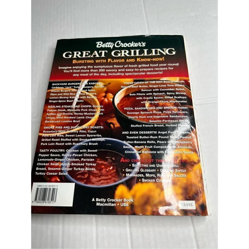 3/$15 or 5/$20 Betty Crocker’s Great Grilling hardback cookbook